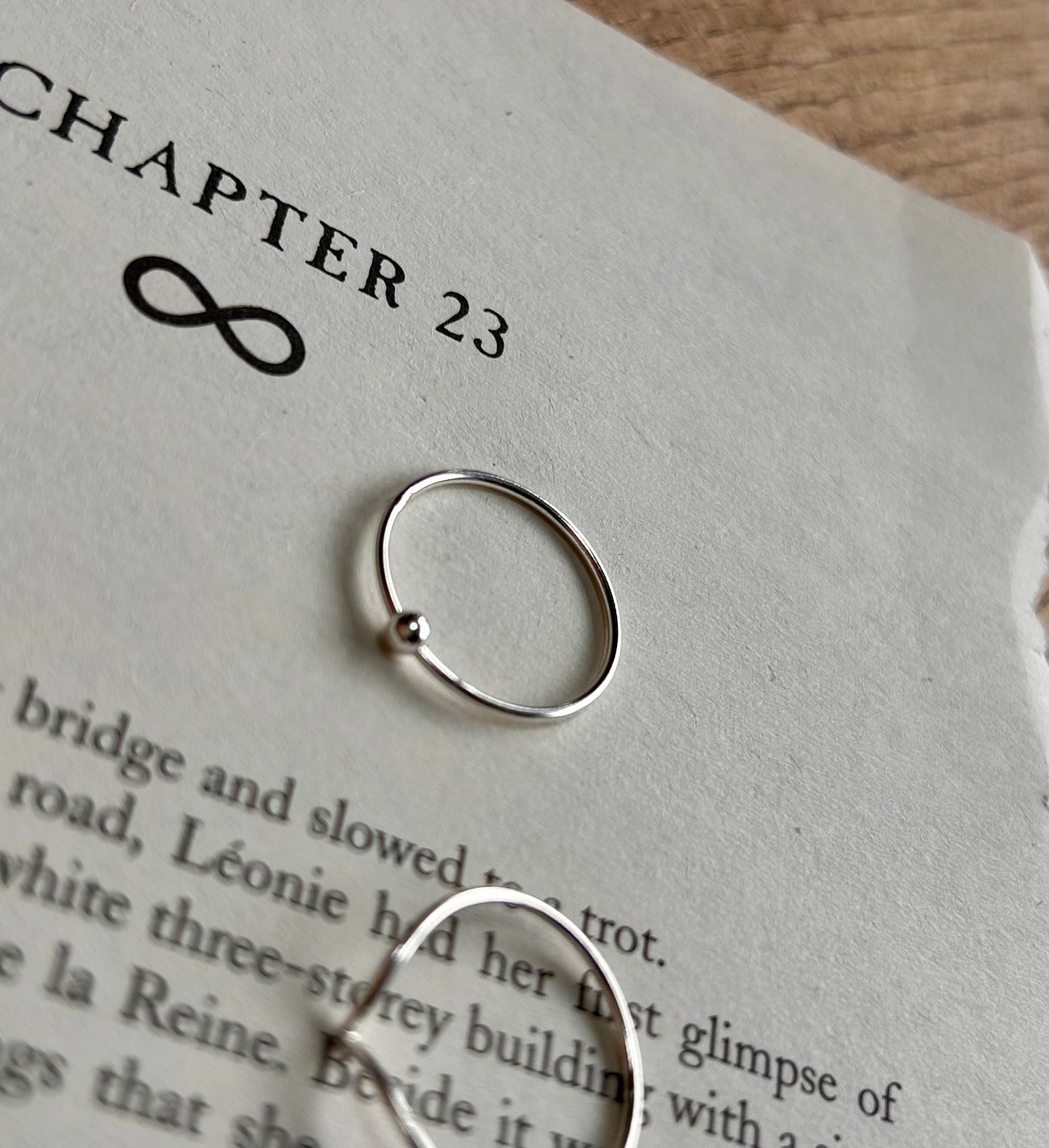 Spinner ring (sterling silver) Ring size J