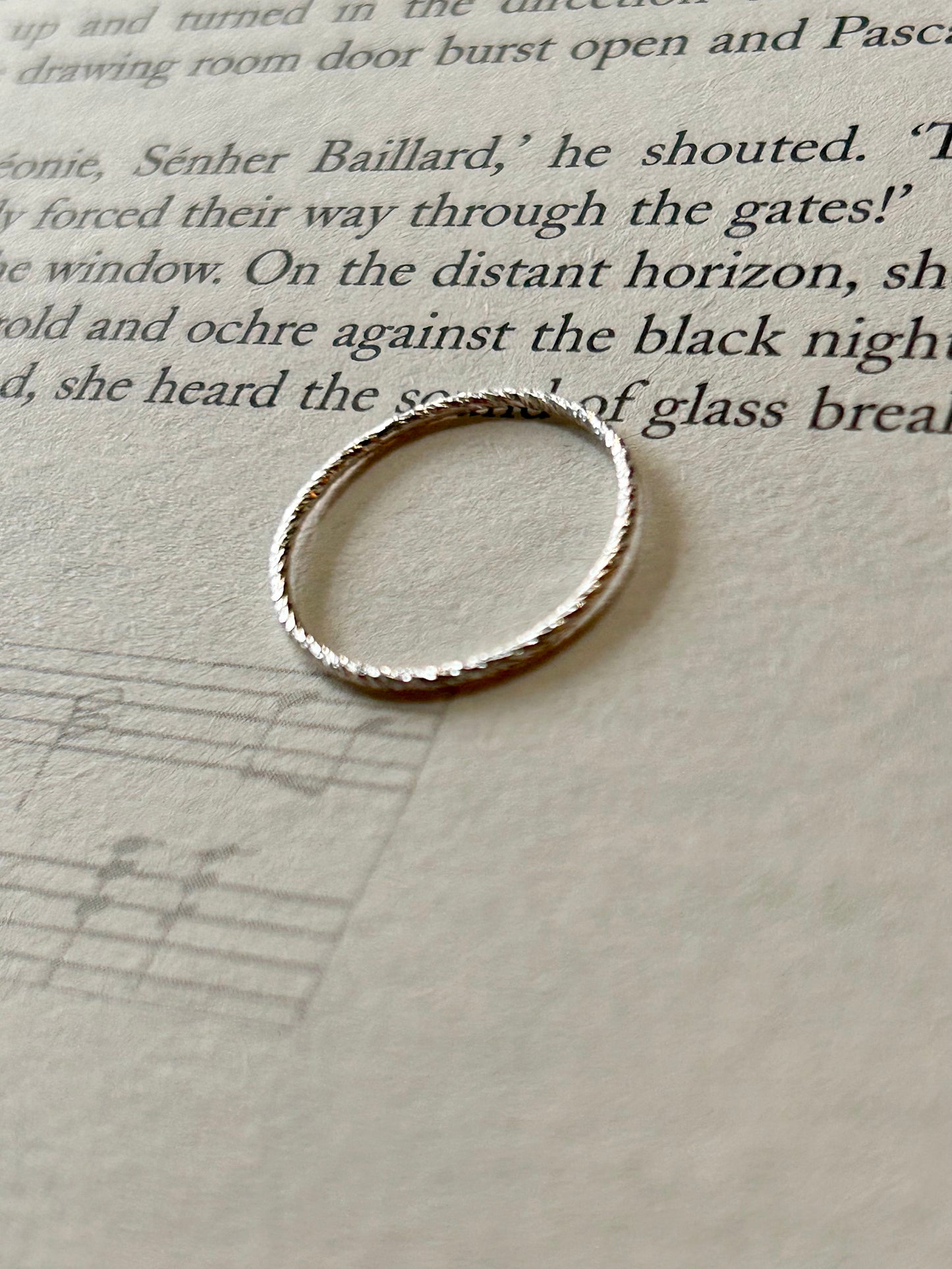Sparkle ring (sterling silver) Ring size J