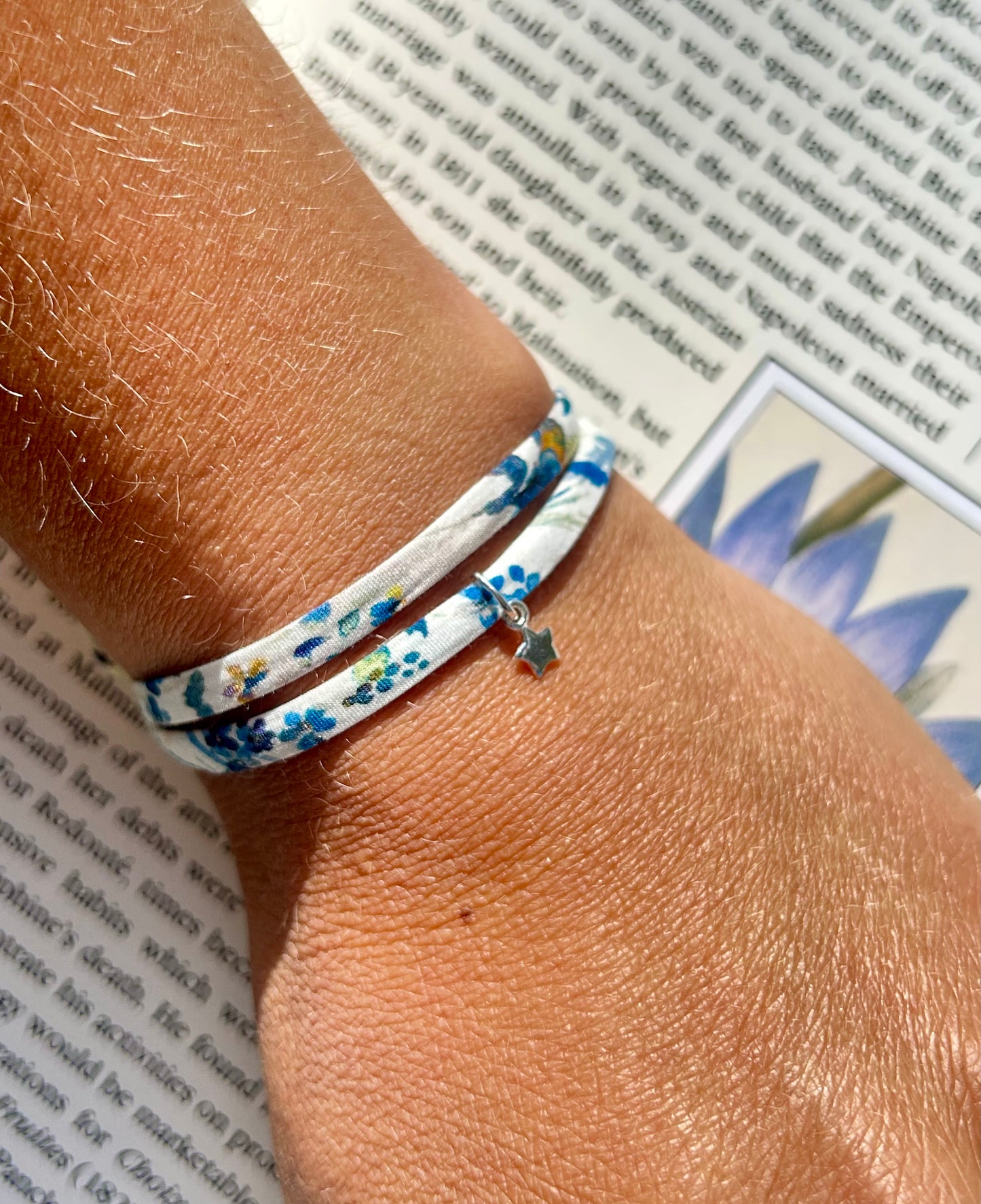 Fabric Bracelet Felda B Liberty – Solid Star Charm