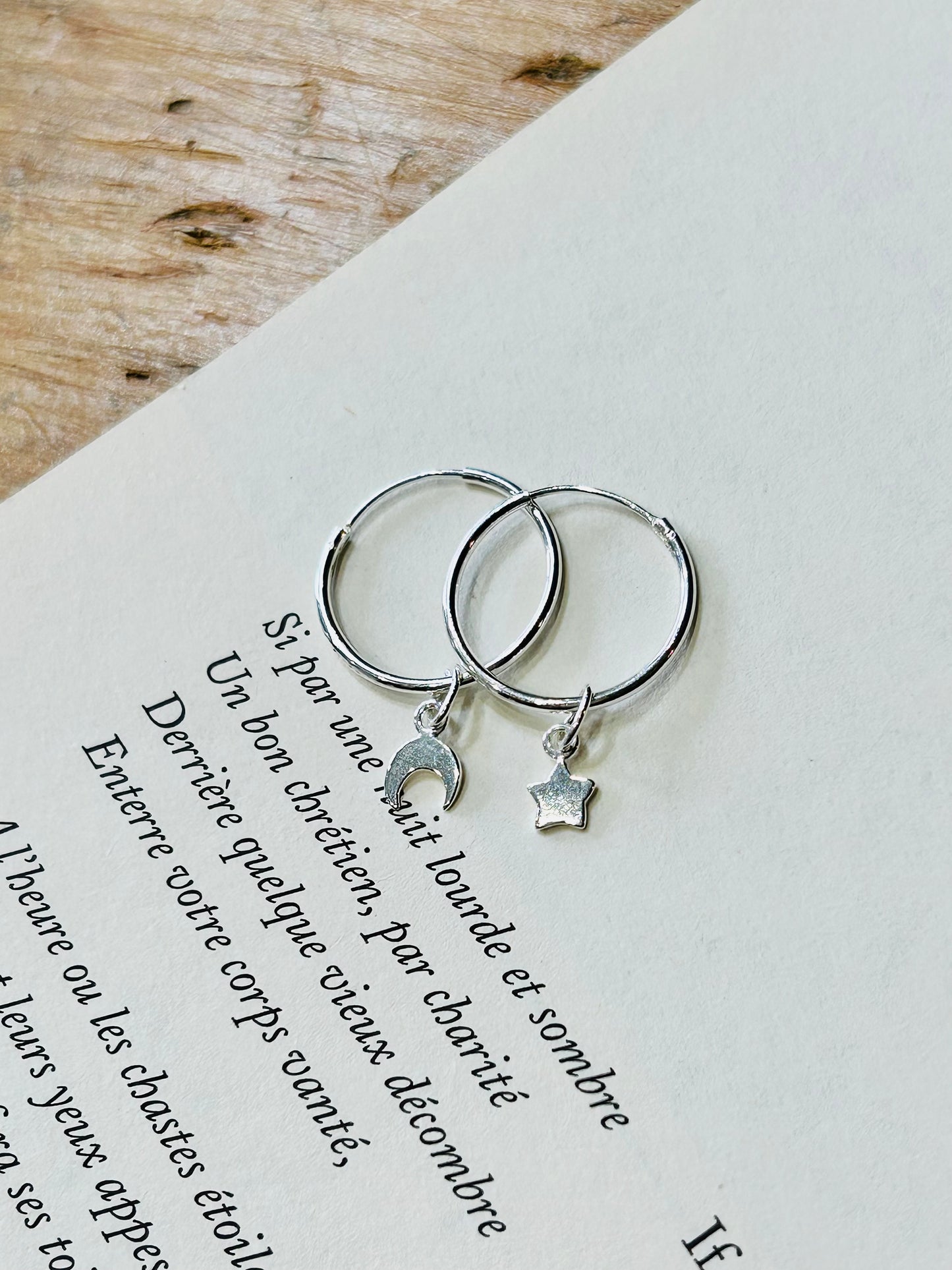 Star and moon sleeper hoops