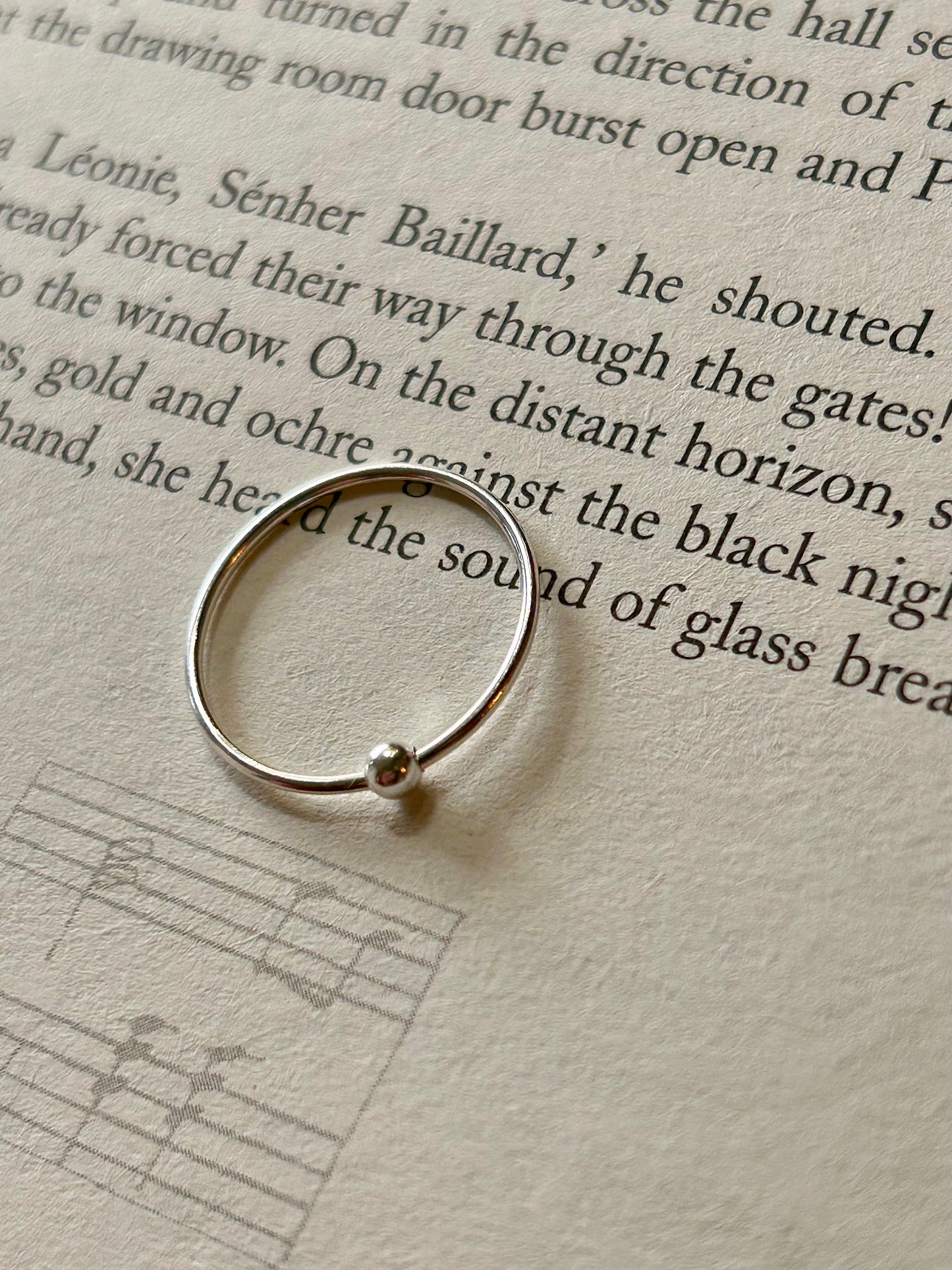 Spinner ring (sterling silver) Ring size J