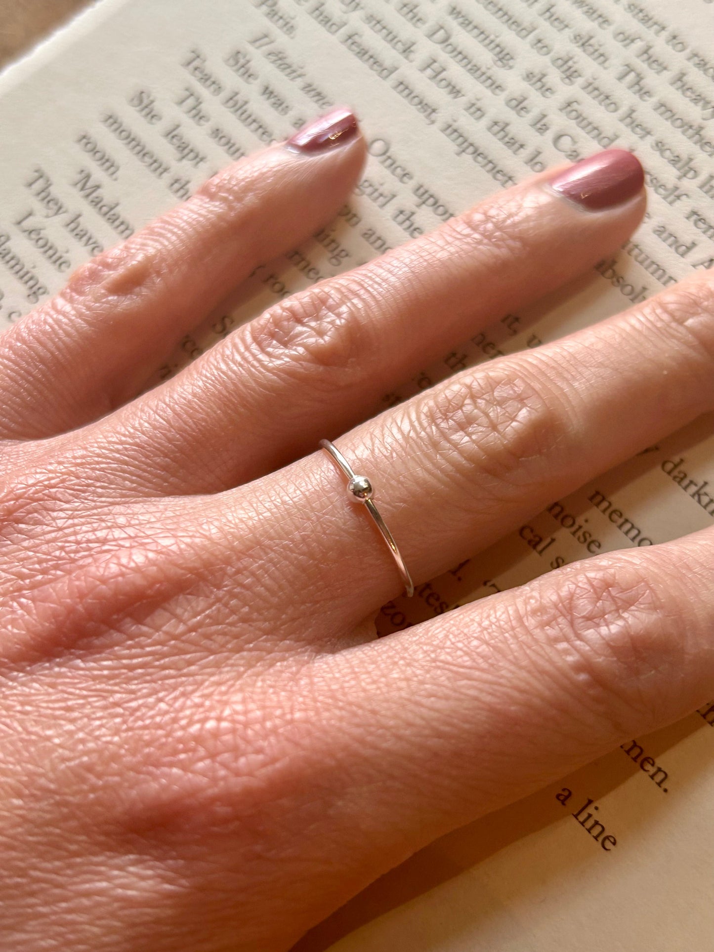 Spinner ring (sterling silver) Ring size L