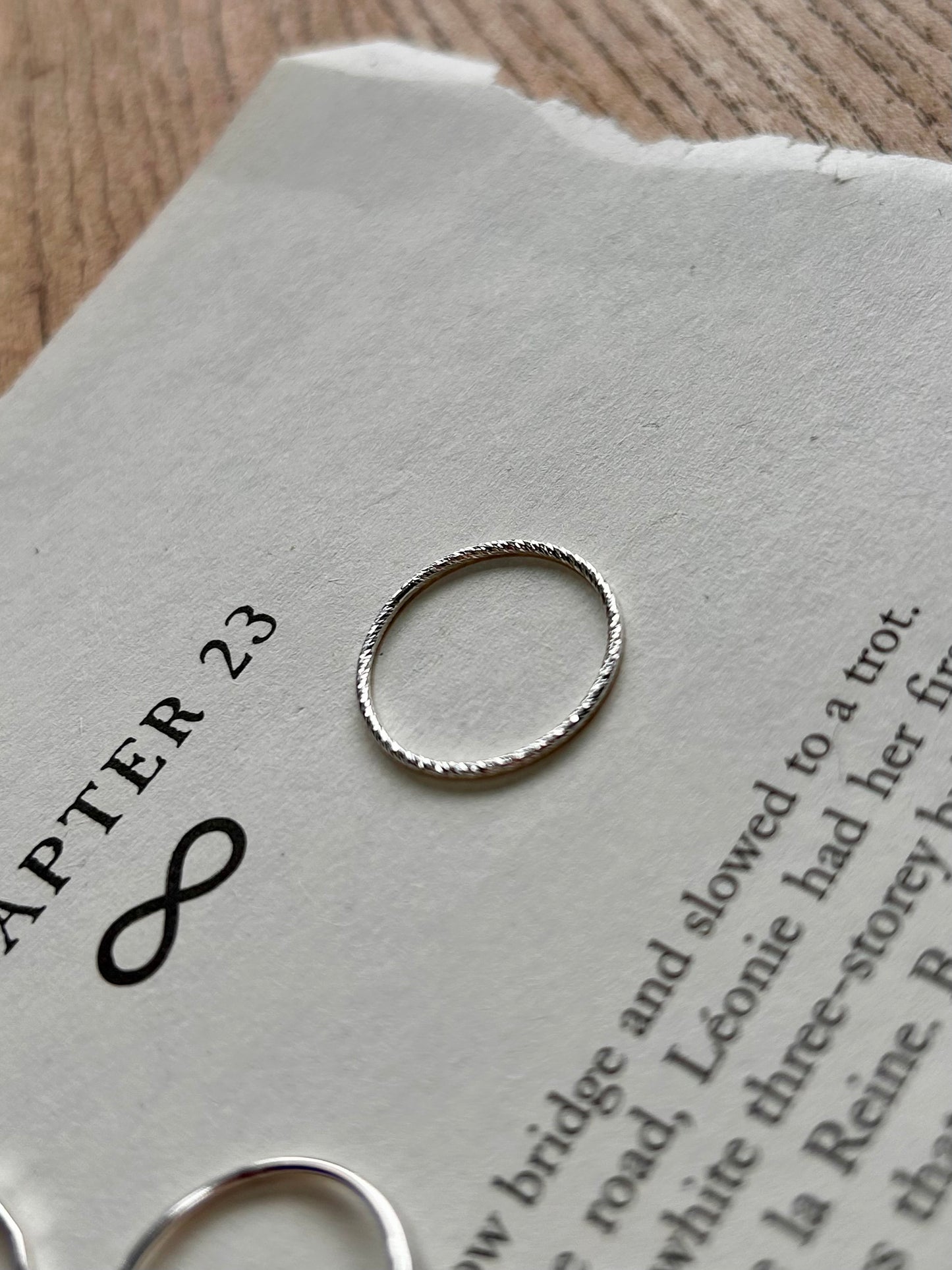 Sparkle ring (sterling silver) Ring size P