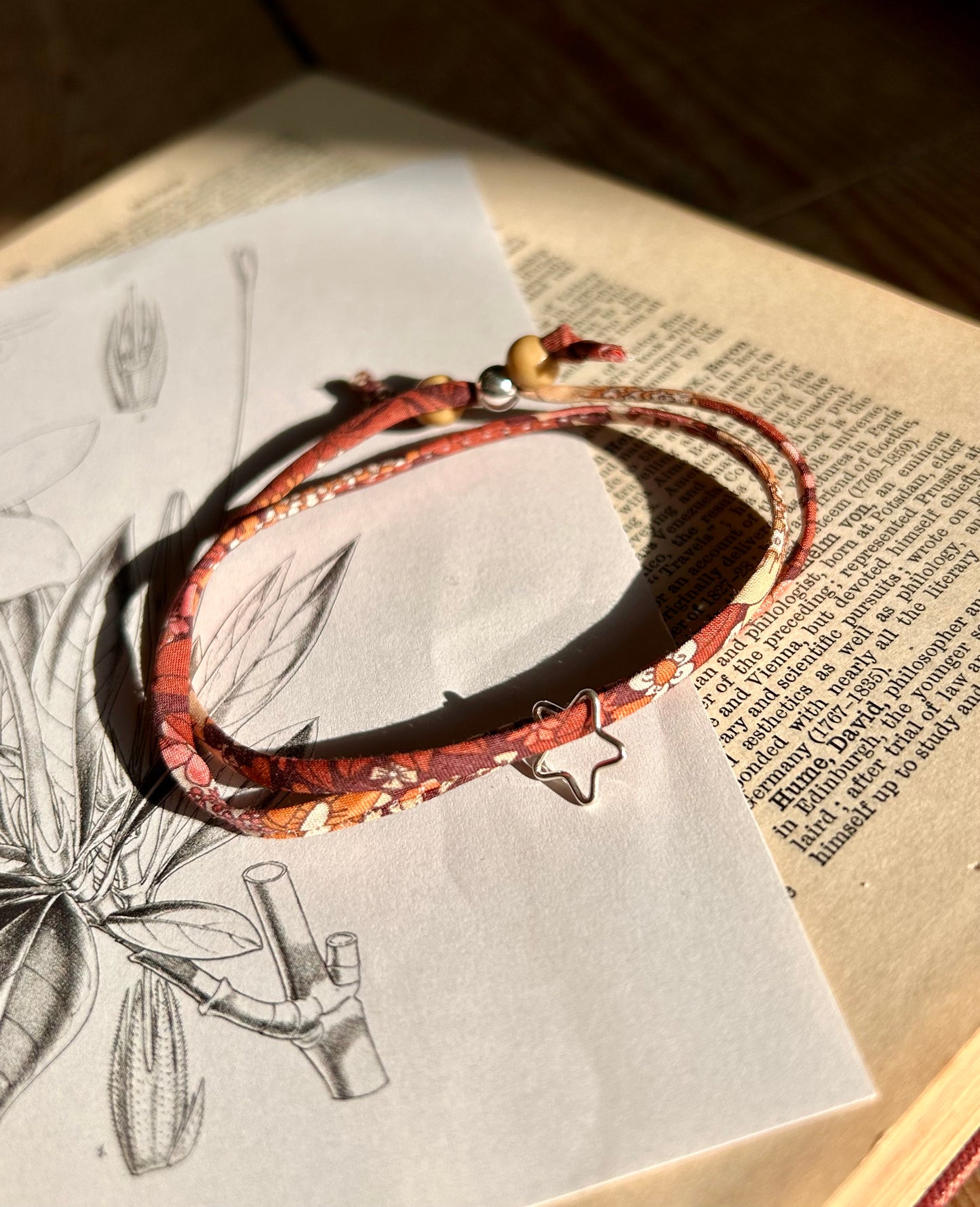 Fabric bracelet…Liberty of London (open star) Ciara Autumn ✨