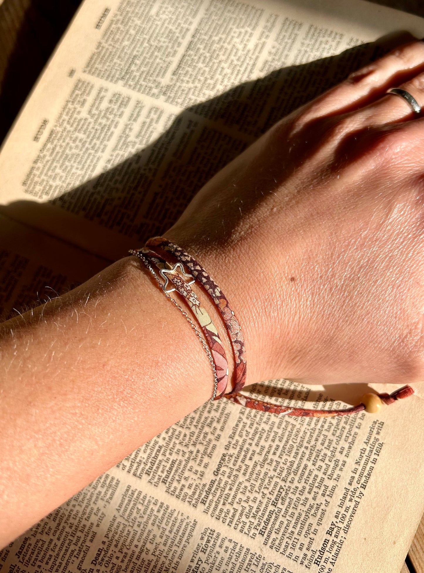 Fabric bracelet…Liberty of London (open star) Ciara Autumn ✨