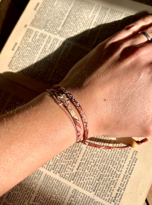 Fabric bracelet…Liberty of London (open star) Ciara Autumn ✨