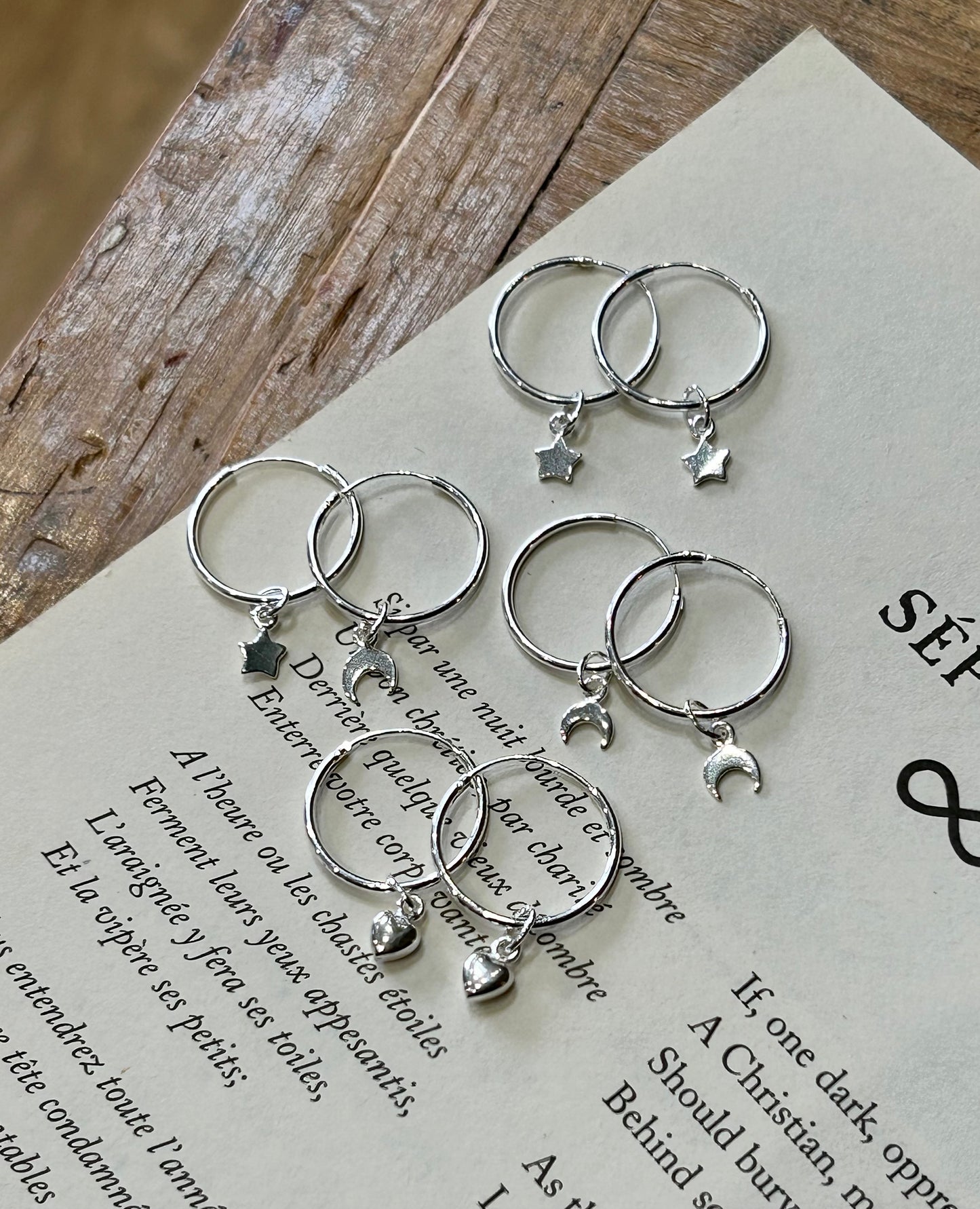 Star and moon sleeper hoops