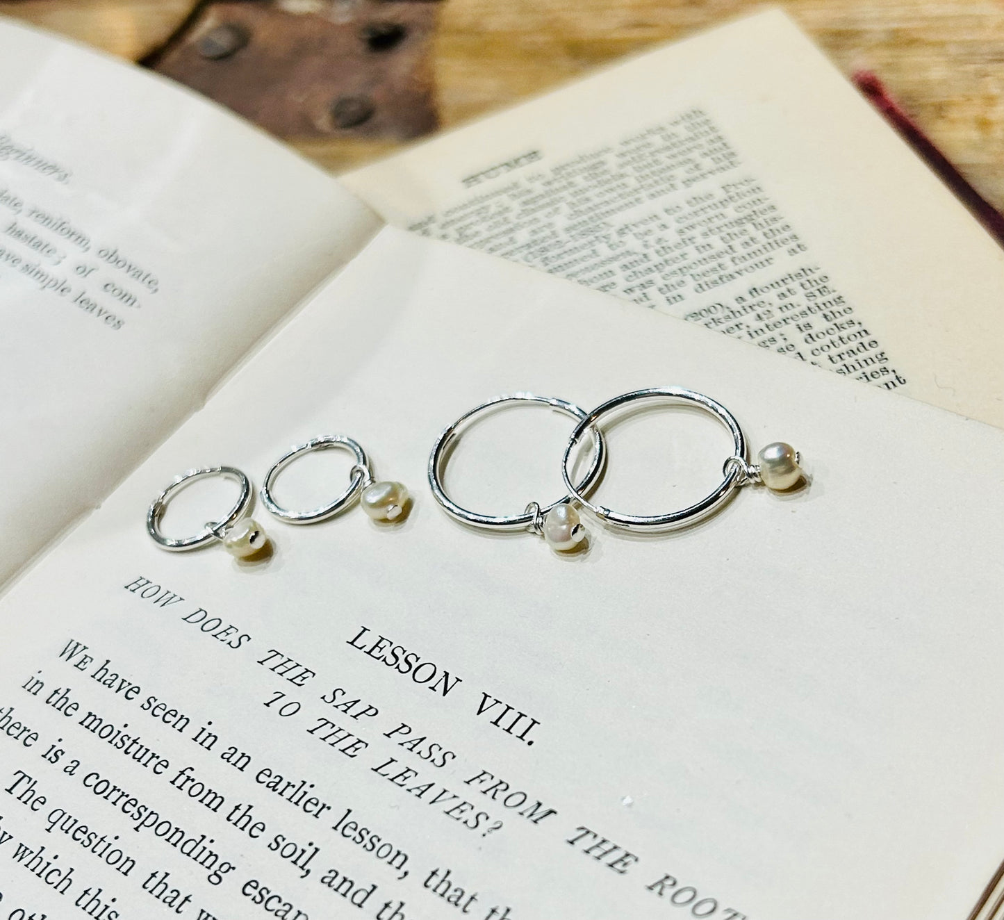 Freshwater pearl sleeper hoops